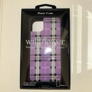 Plaid wildflower iPhone 11 case